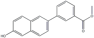 methyl 3-(6-hydroxynaphthalen-2-yl)benzoate Structure