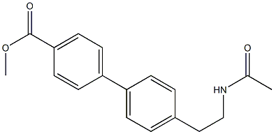 methyl 4'-(2-acetamidoethyl)biphenyl-4-carboxylate Structure