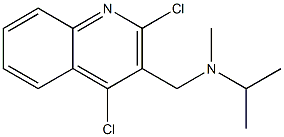 N-((2,4-dichloroquinolin-3-yl)methyl)-N-methylpropan-2-amine Struktur