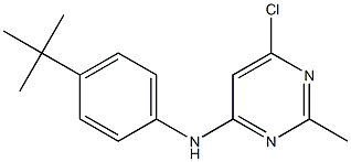 N-(4-tert-butylphenyl)-6-chloro-2-methylpyrimidin-4-amine Struktur