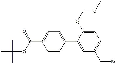 tert-butyl 5'-(bromomethyl)-2'-(methoxymethoxy)biphenyl-4-carboxylate Struktur