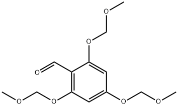 2,4,6-tris(methoxymethoxy)benzaldehyde Struktur