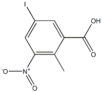 5-iodo-2-methyl-3-nitrobenzoic acid Struktur