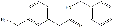 2-(3-(aminomethyl)phenyl)-N-benzylacetamide Struktur