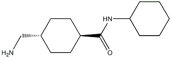 Trans-4-(aminomethyl)-N-cyclohexylcyclohexanecarboxamide Struktur