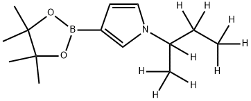 1-(sec-Butyl-d9)-pyrrole-3-boronic acid pinacol ester Struktur