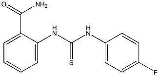 2-({[(4-fluorophenyl)amino]carbonothioyl}amino)benzamide Struktur