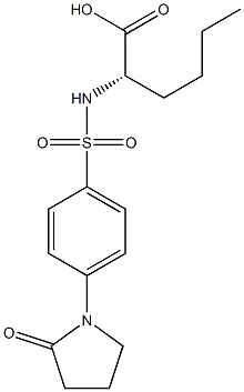 N-{[4-(2-oxo-1-pyrrolidinyl)phenyl]sulfonyl}norleucine Structure