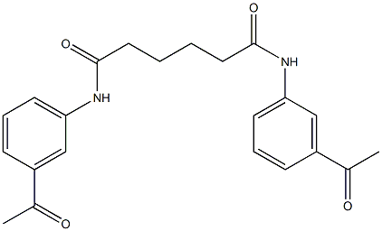 N,N'-bis(3-acetylphenyl)hexanediamide Struktur