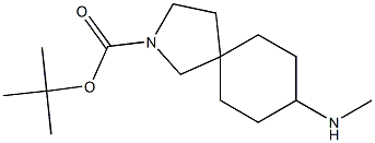 TERT-BUTYL 8-(METHYLAMINO)-2-AZASPIRO[4.5]DECANE-2-CARBOXYLATE Struktur