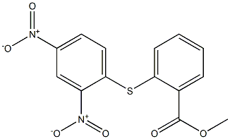 methyl 2-((2,4-dinitrophenyl)thio)benzoate Struktur