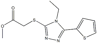 methyl 2-((4-ethyl-5-(thiophen-2-yl)-4H-1,2,4-triazol-3-yl)thio)acetate