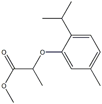 methyl 2-(2-isopropyl-5-methylphenoxy)propanoate Struktur