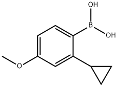 2-cyclopropyl-4-methoxyphenylboronic acid Struktur