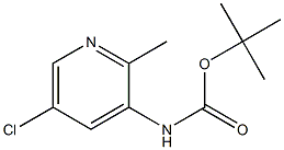 tert-butyl (5-chloro-2-methylpyridin-3-yl)carbamate Struktur