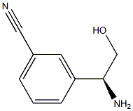 (S)-3-(1-Amino-2-hydroxyethyl)benzonitrile Struktur