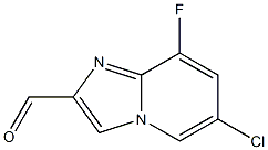 6-Chloro-8-fluoro-imidazo[1,2-a]pyridine-2-carbaldehyde Struktur