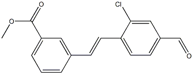 (E)-methyl 3-(2-chloro-4-formylstyryl)benzoate Struktur