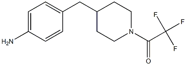 1-(4-(4-aminobenzyl)piperidin-1-yl)-2,2,2-trifluoroethanone Struktur