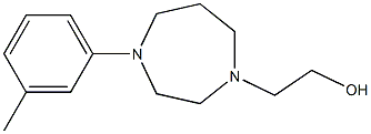 2-(4-m-tolyl-1,4-diazepan-1-yl)ethanol Struktur