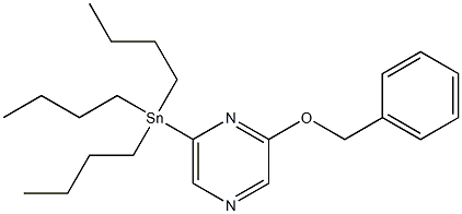 2-(benzyloxy)-6-(tributylstannyl)pyrazine Struktur