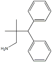 2,2-dimethyl-3,3-diphenylpropan-1-amine Struktur