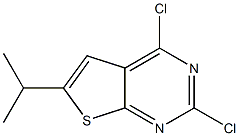 2,4-dichloro-6-isopropylthieno[2,3-d]pyrimidine Struktur