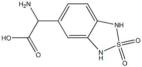 2-amino-2-(2,2-dioxy-1,3-dihydrobenzo[c][1,2,5]thiadiazol-5-yl)acetic acid Struktur