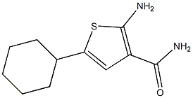 2-amino-5-cyclohexylthiophene-3-carboxamide Struktur