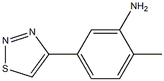 2-methyl-5-(1,2,3-thiadiazol-4-yl)aniline Struktur