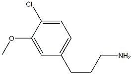 3-(4-chloro-3-methoxyphenyl)propan-1-amine Struktur