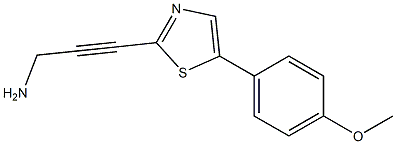 3-(5-(4-methoxyphenyl)thiazol-2-yl)prop-2-yn-1-amine Struktur