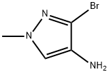 3-bromo-1-methyl-1H-pyrazol-4-amine Struktur