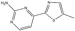 4-(5-methylthiazol-2-yl)pyrimidin-2-amine Struktur