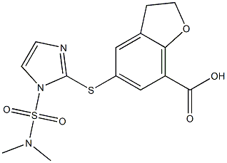 5-(1-(N,N-dimethylsulfamoyl)-1H-imidazol-2-ylthio)-2,3-dihydrobenzofuran-7-carboxylic acid