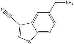 5-(aminomethyl)benzo[b]thiophene-3-carbonitrile Struktur