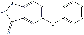 5-(phenylthio)benzo[d]isothiazol-3(2H)-one Struktur