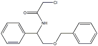 N-(2-(benzyloxy)-1-phenylethyl)-2-chloroacetamide Struktur