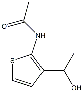 N-(3-(1-hydroxyethyl)thiophen-2-yl)acetamide Struktur