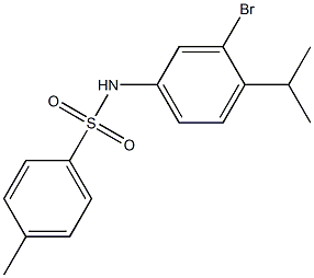 N-(3-bromo-4-isopropylphenyl)-4-methylbenzenesulfonamide Struktur