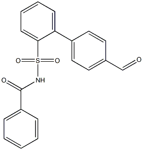 N-(4'-formylbiphenyl-2-ylsulfonyl)benzamide Struktur