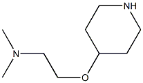 N,N-dimethyl-2-(piperidin-4-yloxy)ethanamine Struktur