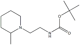 tert-butyl 2-(2-methylpiperidin-1-yl)ethylcarbamate Struktur