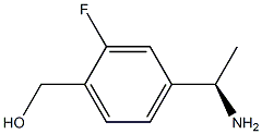 (R)-(4-(1-aminoethyl)-2-fluorophenyl)methanol Struktur