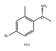 (R)-1-(4-bromo-2-methylphenyl)ethan-1-amine hydrochloride Struktur