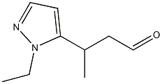 3-(1-ethyl-1H-pyrazol-5-yl)butanal Struktur