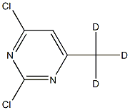 2,4-Dichloro-6-(methyl-d3)-pyrimidine Struktur