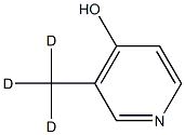 4-Hydroxy-3-(methyl-d3)-pyridine Struktur