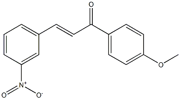 (2E)-1-(4-methoxyphenyl)-3-(3-nitrophenyl)prop-2-en-1-one Struktur