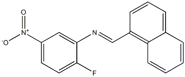 (2-fluoro-5-nitrophenyl)(1-naphthylmethylene)amine Struktur